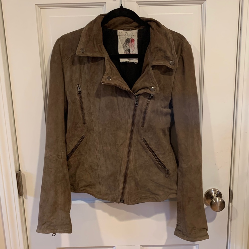 Free People Special Edition Suede Leather Jacket